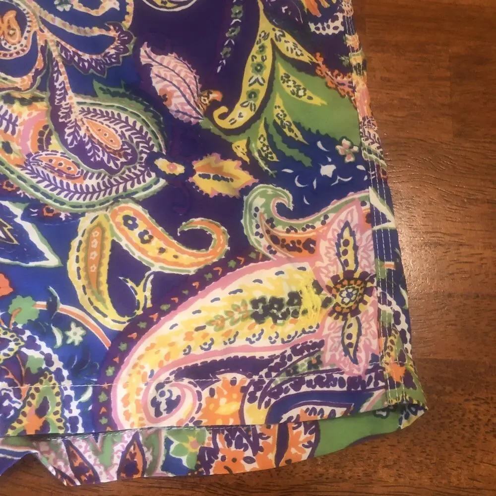 POLO RALPH LAUREN Shorts MEN'S Size Large Lined SWIM SHORTS TRUNKS FLORAL